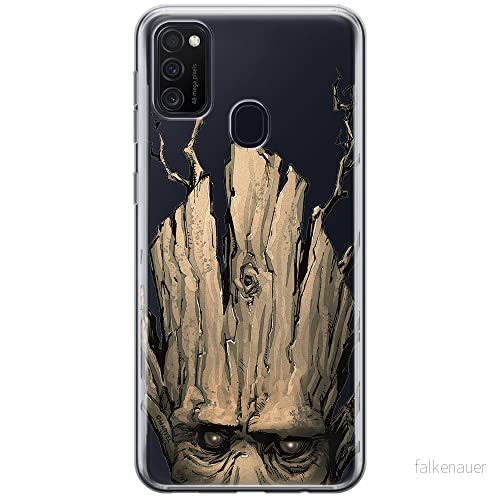 ERT GROUP mobiltelefonfodral för Samsung M21 originalt och officiellt licensierat Marvel mönster Groot 002 optimalt anpassad till formen på mobiltelefonen, gedeeltelijk transparant 5903537836508