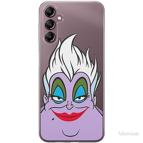 ERT GROUP mobiltelefonfodral för Samsung A14 4G/5G originalt och officiellt licensierat Disney mönster Ursula 002 optimalt anpassad till formen på mobiltelefonen, gedeeltelijk transparant 5905511819552