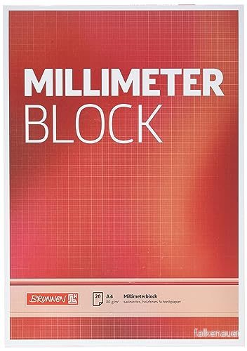 Brunnen millimeterblock A420Bl skrivpapper 4003273124318