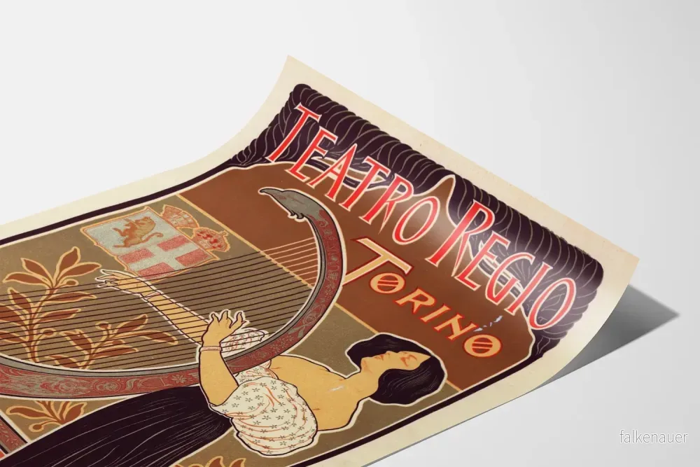 Dekorativ vintageposter av Teatro Regio Torino - Bild 3