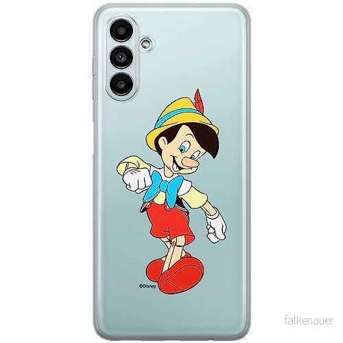 ERT GROUP mobiltelefonfodral för Samsung A13 5G/A04S originalt och officiellt licensierat Disney mönster Pinocchio 001 optimalt anpassad till formen på mobiltelefonen, gedeeltelijk transparant 5905131141453