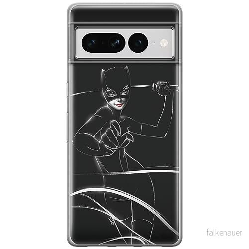 ERT GROUP mobiltelefonfodral för Google PIXEL 7 PRO originalt och officiellt licensierat DC mönster Catwoman 003 optimalt anpassad till formen på mobiltelefonen, fodral tillverkad av TPU plast 5905795182267