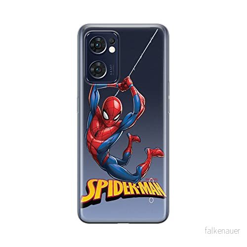 ERT GROUP mobiltelefonfodral för Oppo RENO 7 5G originalt och officiellt licensierat Marvel mönster Spider Man 019 optimalt anpassad till formen på mobiltelefonen, gedeeltelijk transparant 5905511313869