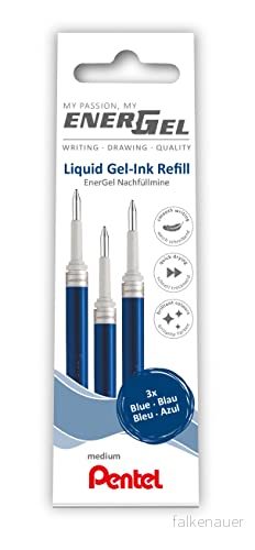 Pentel LR7-3C Påfyllningsmina För EnerGel-pennor 0,7 Blå, 3 Stycken 4016284346358