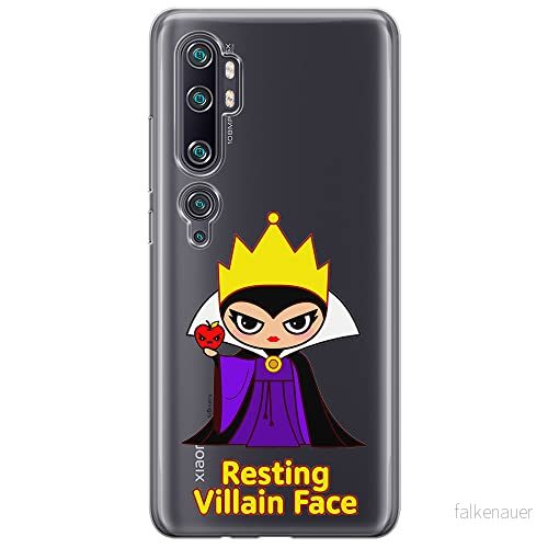 ERT GROUP mobiltelefonfodral för Xiaomi MI NOTE 10 / PRO originalt och officiellt licensierat Disney mönster The Evil Queen 002, gedeeltelijk transparant 5905131498199