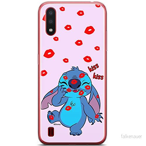 ERT GROUP mobiltelefonfodral för Samsung A01 originalt och officiellt licensierat Disney mönster Stitch 017 optimalt anpassad till formen på mobiltelefonen, fodral tillverkad av TPU plast 5905131220455
