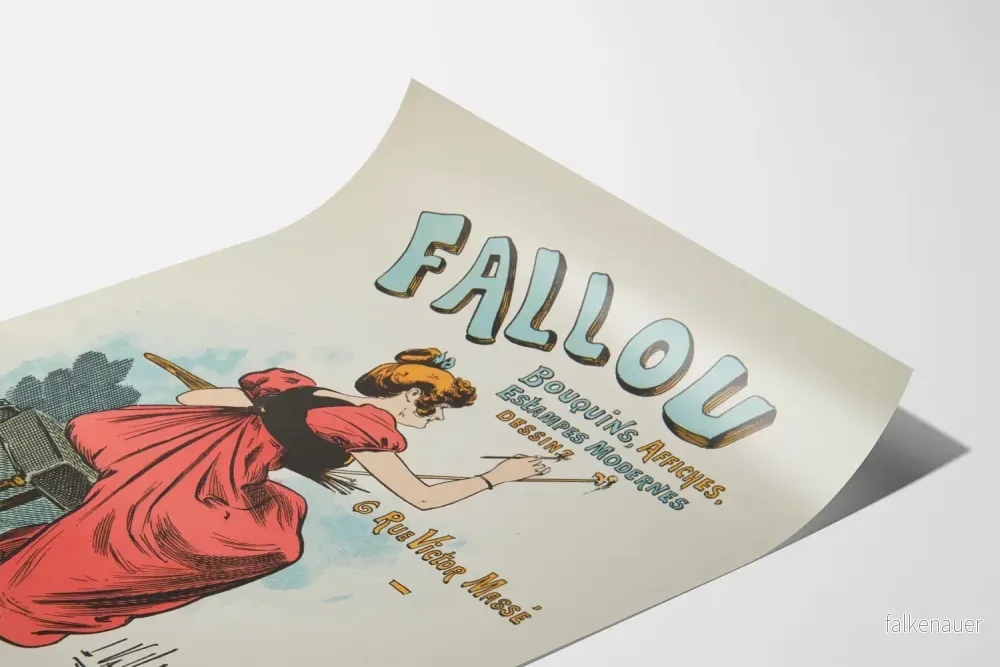Vintageaffisch Fallou konstnärlig väggdekoration - Bild 3