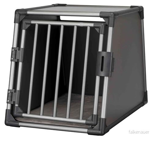 Trixie Transport Box Aluminium Graphite for dogs Size: M L 61x65x86cm 4011905393377