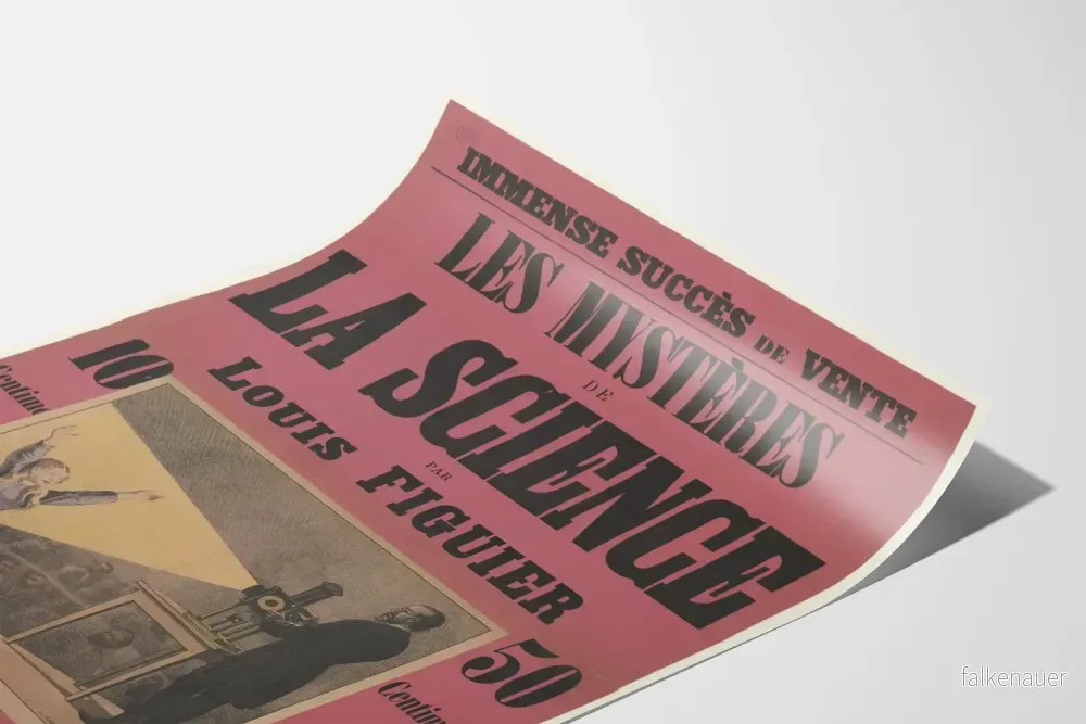 Vintageposter Les Mystères de la Science av Louis Figuier - Bild 3