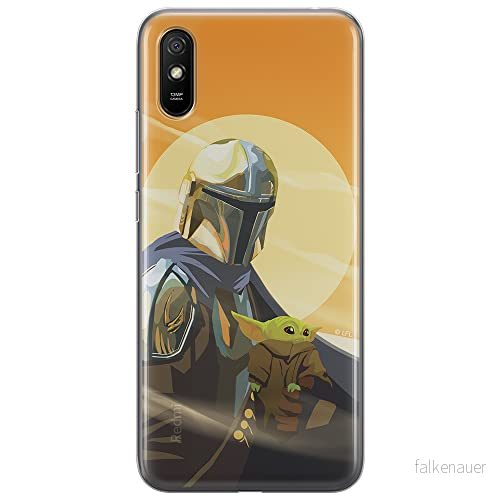 ERT GROUP mobiltelefonfodral för Xiaomi REDMI 9A originalt och officiellt licensierat Star Wars mönster Baby Yoda 020 optimalt anpassad till formen på mobiltelefonen, fodral tillverkad av TPU plast 5904805068478