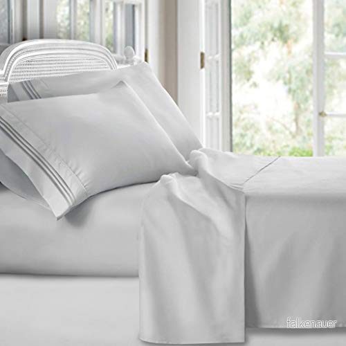 Clara Clark Twin XL lakanset, djupa fickor lakan för storlek säng 3 delar storlekar lakan, extra mjuka sängkläder och örngott, beige gräddfärgade 712096283952