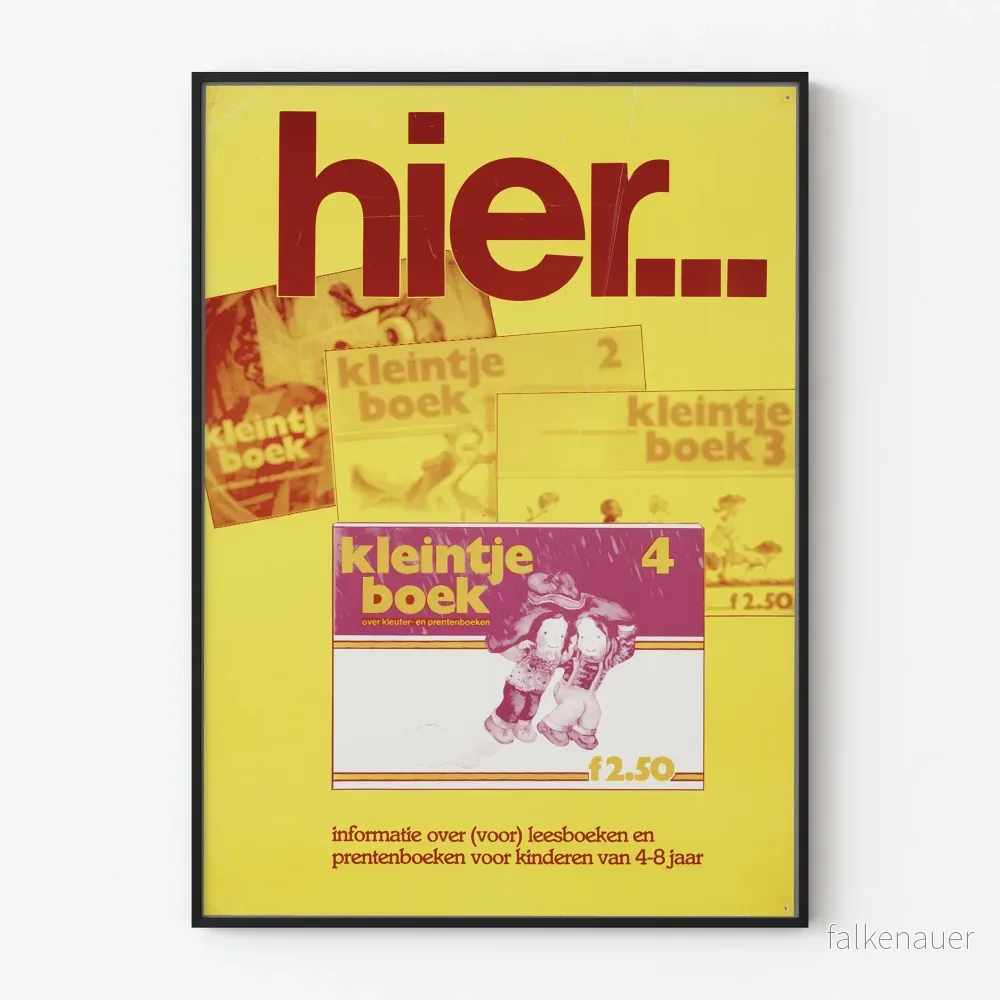 Vintage poster för väggdekoration för ungdomsbok 4-8 år
