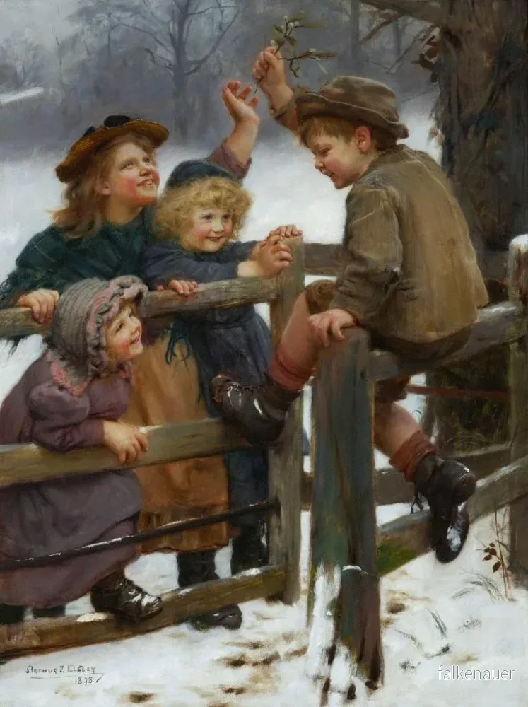 Målning Et la Baie - Arthur John Elsley | Konsttryck - Bild 2