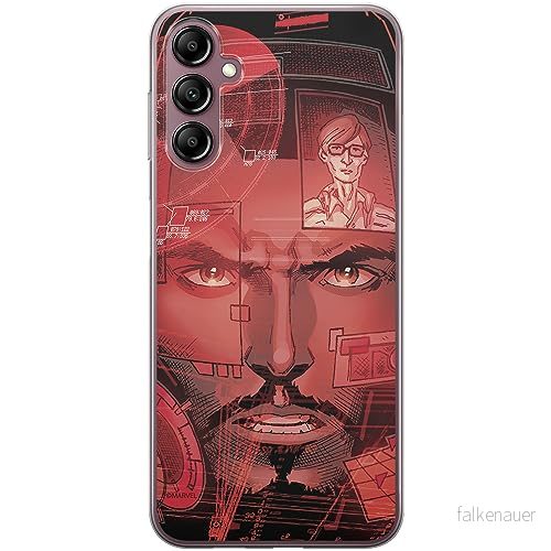 ERT GROUP mobiltelefonfodral för Samsung A14 4G/5G originalt och officiellt licensierat Marvel mönster Iron Man 016 optimalt anpassad till formen på mobiltelefonen, fodral tillverkad av TPU plast 5905511833633