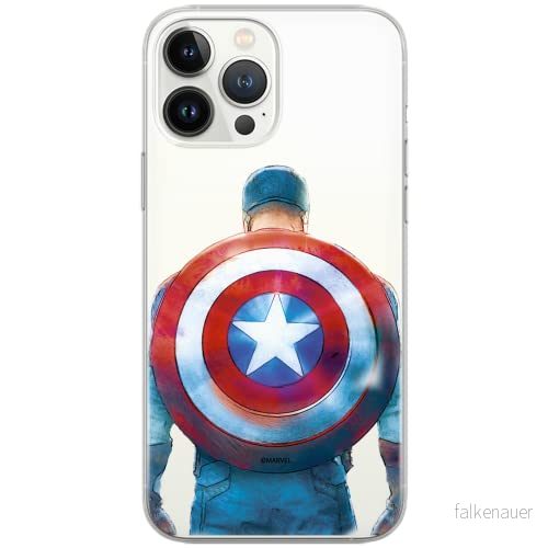 ERT GROUP mobiltelefonfodral för Samsung S9 originalt och officiellt licensierat Marvel mönster Captain America 002 Vit optimalt anpassad till formen på mobiltelefonen, gedeeltelijk transparant 5903040758168