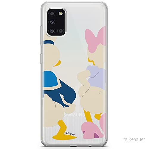 ERT GROUP mobiltelefonfodral för Samsung A31 originalt och officiellt licensierat Disney mönster Donald & Daisy 001 optimalt anpassad till formen på mobiltelefonen, gedeeltelijk transparant 5903040218693