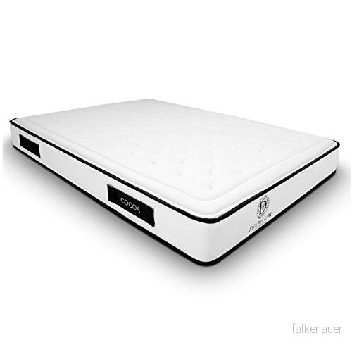 Duérmete Online Premium Cocoa Reversibel Memory Skum Madrass Höjd 20cm Senitiserad behandling, Skum, Vit, 140x180 8445355003467
