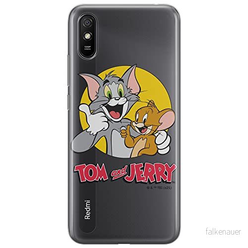 ERT GROUP mobiltelefonfodral för Xiaomi REDMI 9A originalt och officiellt licensierat Tom and Jerry mönster 013 optimalt anpassad till formen på mobiltelefonen, gedeeltelijk transparant 5904805275869