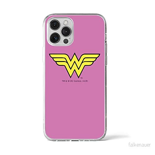 ERT GROUP mobiltelefonfodral för Apple Iphone 12 PRO MAX originalt och officiellt licensierat DC mönster Wonder Woman 005 Vit anpassad till formen på mobiltelefonen, fodral tillverkad av TPU plast 5903932001143