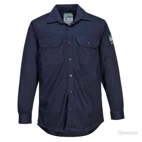 Portwest FR89NARS Bizflame tröja, vanlig, storlek: Liten, marinblå 5036108267705