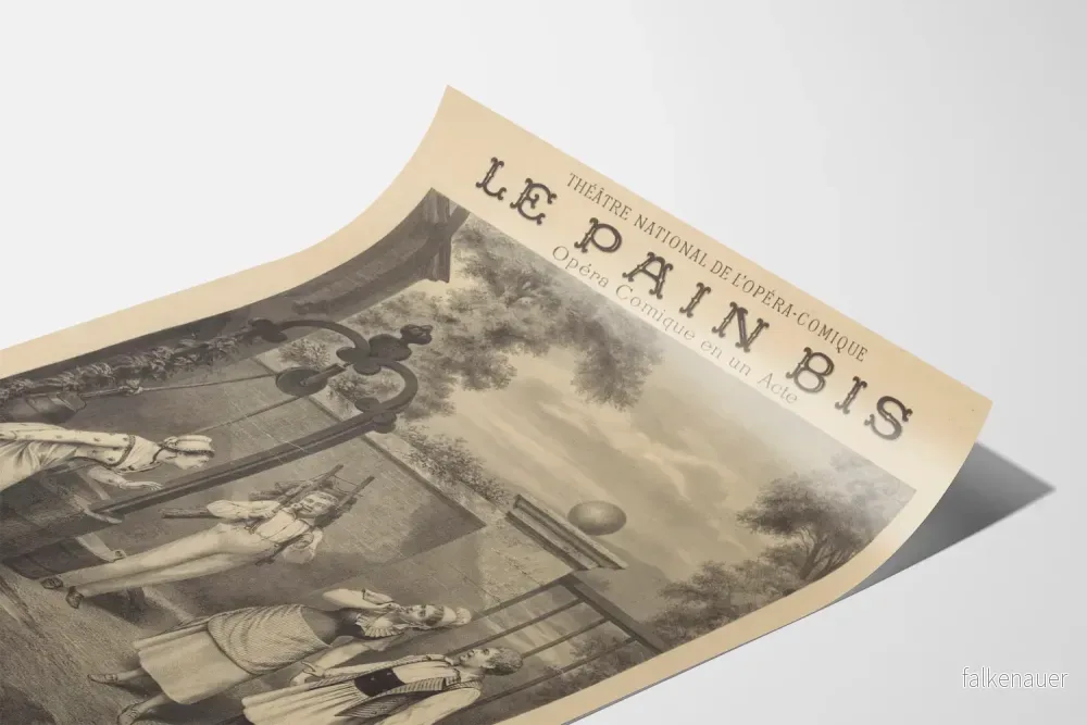 Vintageposter Le Pain Bis - Opéra Comique i ett akt - Bild 3