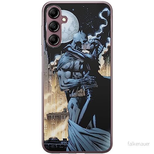 ERT GROUP mobiltelefonfodral för Samsung A14 4G/5G originalt och officiellt licensierat DC mönster Batman 005 optimalt anpassad till formen på mobiltelefonen, fodral tillverkad av TPU plast 5905511834401