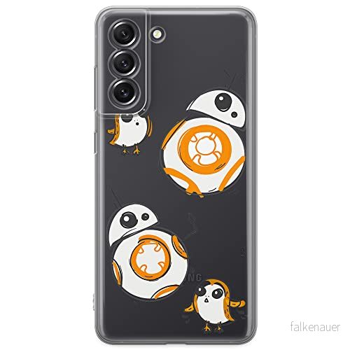 ERT GROUP mobiltelefonfodral för Samsung S21 FE originalt och officiellt licensierat Star Wars mönster BB 8 010 optimalt anpassad till formen på mobiltelefonen, gedeeltelijk transparant 5903932982688