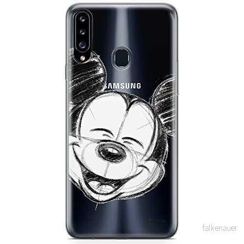 ERT GROUP mobiltelefonfodral för Samsung A20S originalt och officiellt licensierat Disney mönster Mickey 016 optimalt anpassad till formen på mobiltelefonen, gedeeltelijk transparant 5904805435645
