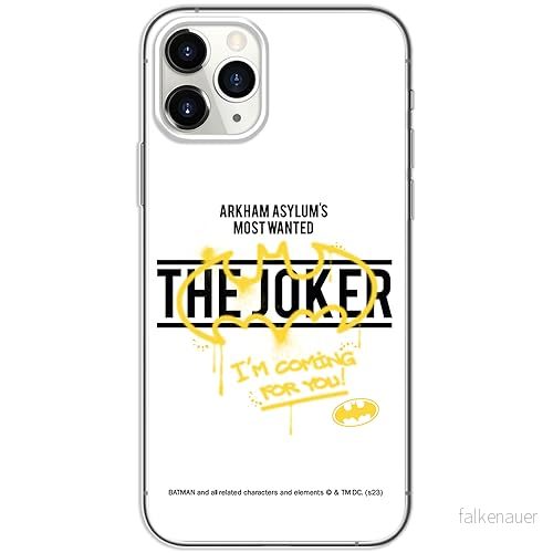 ERT GROUP mobiltelefonfodral för Iphone 11 PRO originalt och officiellt licensierat DC mönster Batman & Joker 006 optimalt anpassad till formen på mobiltelefonen, fodral tillverkad av TPU plast 5905795060183