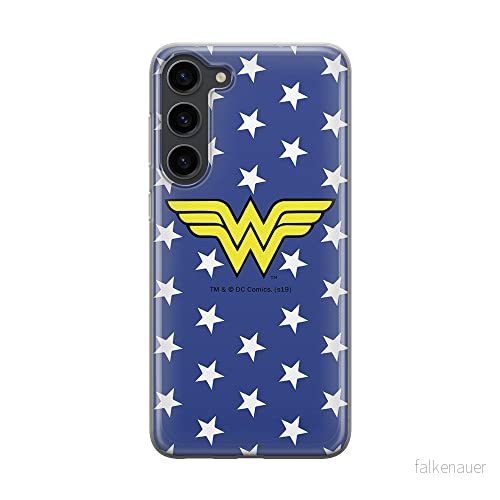 ERT GROUP mobiltelefonfodral för Samsung S23 originalt och officiellt licensierat DC mönster Wonder Woman 006 optimalt anpassad till formen på mobiltelefonen, fodral tillverkad av TPU plast 5905511422554