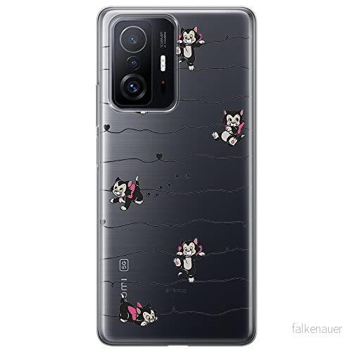 ERT GROUP mobiltelefonfodral för Xiaomi 11T 5G / PRO originalt och officiellt licensierat Disney mönster Cat Figaro 001 optimalt anpassad till formen på mobiltelefonen, gedeeltelijk transparant 5904805552342