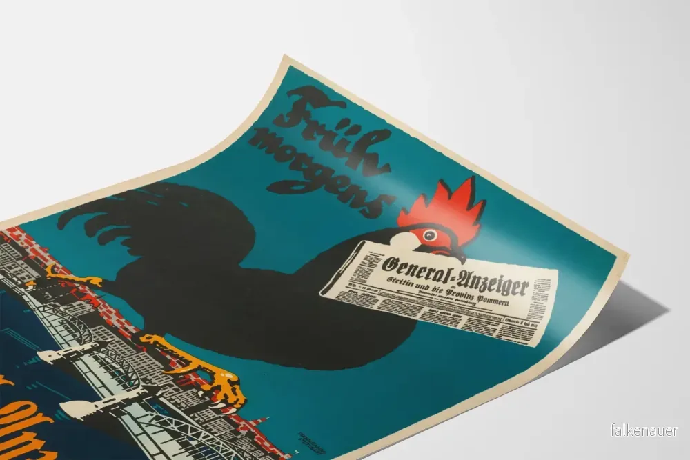 Vintageposter Coq General-Anzeiger väggdekoration - Bild 3