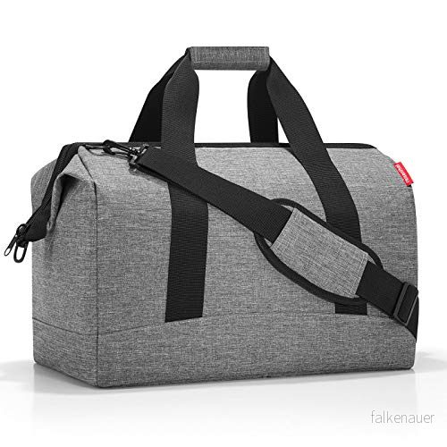 Allrounder L mångsidig doktorväska för resor, arbete eller fritid med funktionell, snygg design, Vriden silver, Unica, Resa 4012013713095