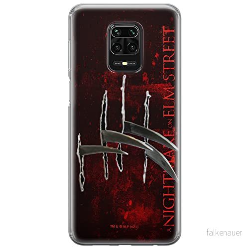 ERT GROUP mobiltelefonfodral för Xiaomi REDMI NOTE 9 PRO/ 9S originalt och officiellt licensierat Horror mönster Nightmare of Elm Street 004, fodral tillverkad av TPU plast 5905511078515