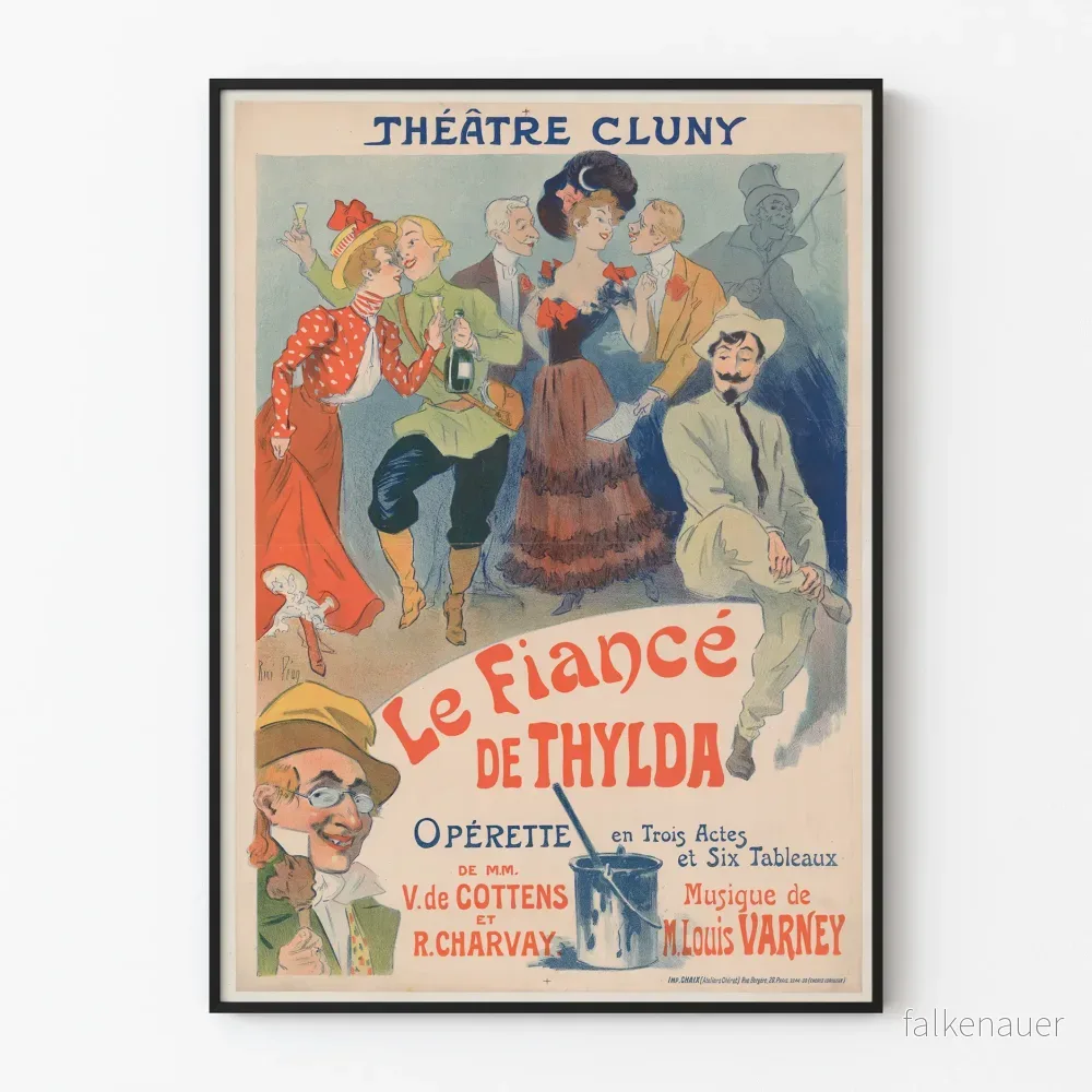 Vintageposter från Théâtre Cluny - Thyldas fästman