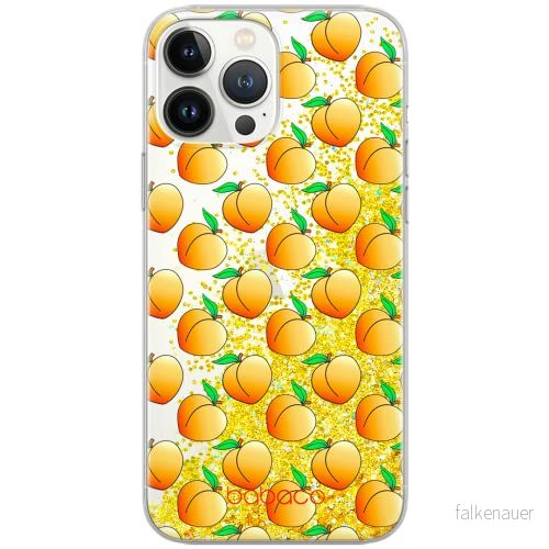 ERT GROUP mobiltelefonfodral för Apple Iphone 6/6S originalt och officiellt licensierat Babaco mönster Peaches 001 Vit optimalt anpassad till formen på mobiltelefonen, med glitter overflow effekt 5903040063002