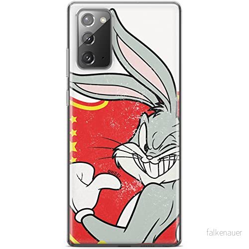 ERT GROUP mobiltelefonfodral för Samsung GALAXY NOTE 20 originalt och officiellt licensierat Looney Tunes mönster Bugs 010 anpassad till formen på mobiltelefonen, fodral tillverkad av TPU plast 5903040454008