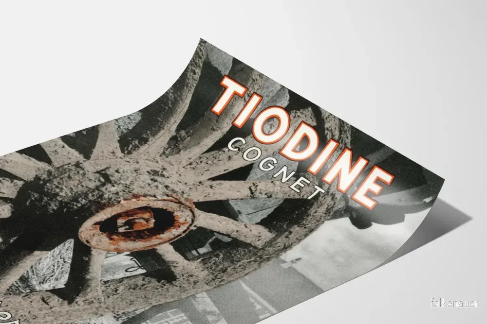 Vintage reklamposter Tiodine Cignet - Retro väggdekoration - Bild 3