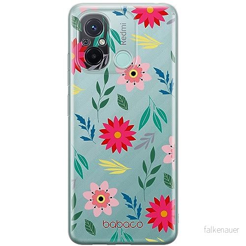 ERT GROUP mobiltelefonfodral för Xiaomi REDMI 12C/ 11A originalt och officiellt licensierat Babaco mönster Flowers 010 optimalt anpassad till formen på mobiltelefonen, gedeeltelijk transparant 5905511843366