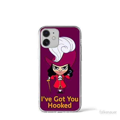 ERT GROUP mobiltelefonfodral för Iphone 12 Mini originalt och officiellt licensierat Disney mönster James Hook 001 optimalt anpassad till formen på mobiltelefonen, fodral tillverkad av TPU plast 5905131449481