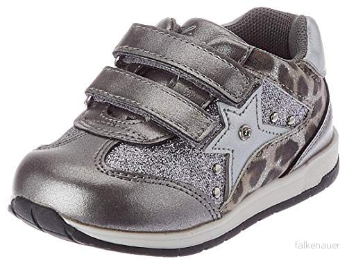 Chicco, Sneakers för flickor med doble cierre de gancho y bucle, bekväma, flexibla och ventilerande gymnastikskor, bra vår, höst vinter, skor flickor, designade i Italien, Grå 8051182137437