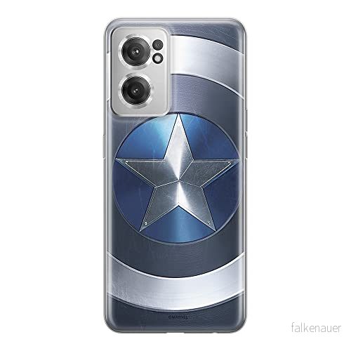 ERT GROUP mobiltelefonfodral för Oneplus NORD CE 2 originalt och officiellt licensierat Marvel mönster Captain America 005 anpassad till formen på mobiltelefonen, fodral tillverkad av TPU plast 5905511282233