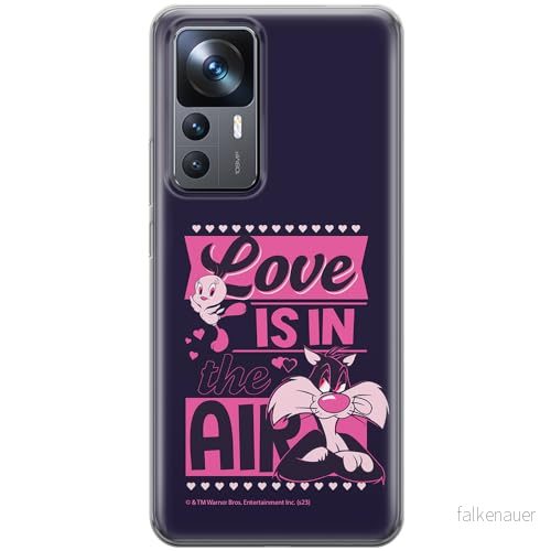 ERT GROUP mobiltelefonfodral för Xiaomi 12T/ 12T pro/ K50 Ultra originalt och officiellt licensierat Looney Tunes mönster Sylvester & Tweety 007, fodral tillverkad av TPU plast 5905795123420