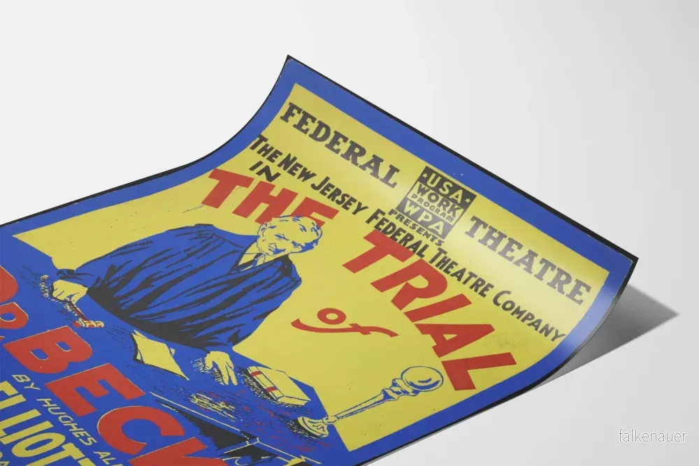 Vintage teaterposter The Trial of Dr. Beck - Bild 3