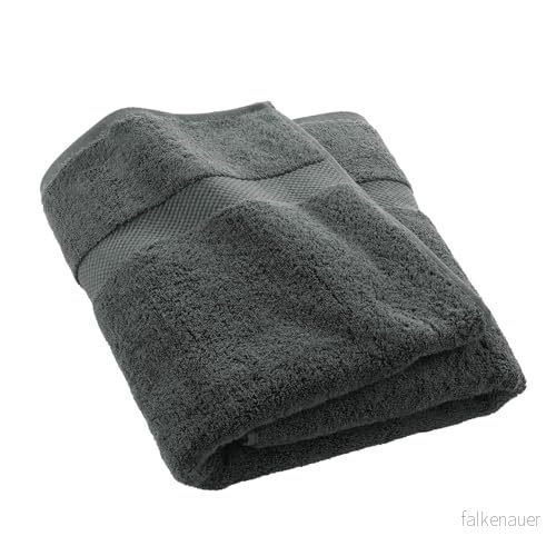 douceur d'intérieur, Badlakan (90 x 150 cm) Elegans antracit, 100% bomull enfärgad 3574388020495