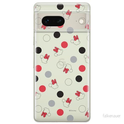 ERT GROUP mobiltelefonfodral för Google PIXEL 7 originalt och officiellt licensierat Disney mönster Minnie 004 optimalt anpassad till formen på mobiltelefonen, gedeeltelijk transparant 5905795140502