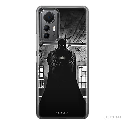 ERT GROUP mobiltelefonfodral för Xiaomi 12 LITE originalt och officiellt licensierat DC mönster Batman 068 optimalt anpassad till formen på mobiltelefonen, fodral tillverkad av TPU plast 5905511512620