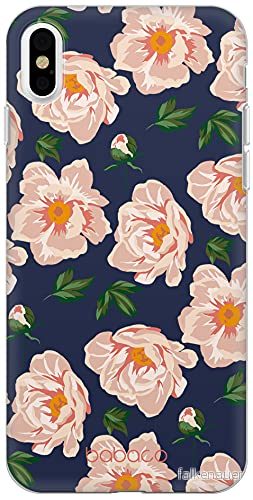 ERT GROUP mobiltelefonfodral för Apple Iphone XS Max originalt och officiellt licensierat Babaco mönster Flowers 014 Vit optimalt anpassad till formen på mobiltelefonen, fodral tillverkad av TPU plast 5903932616026