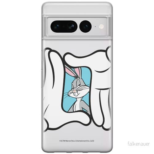 ERT GROUP mobiltelefonfodral för Google PIXEL 7 PRO originalt och officiellt licensierat Looney Tunes mönster Bugs 025 optimalt anpassad till formen på mobiltelefonen, gedeeltelijk transparant 5905795178130