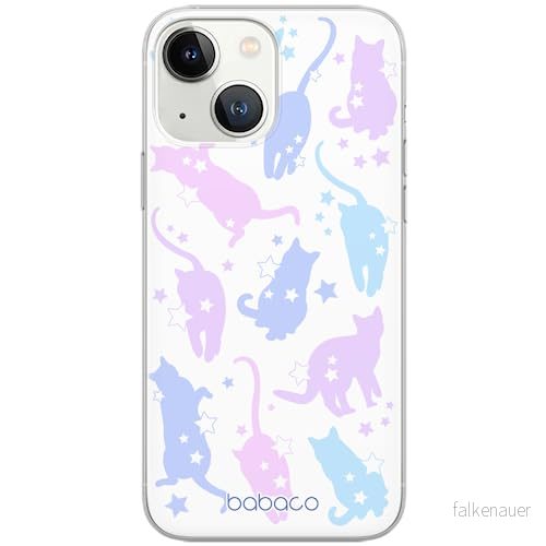 ERT GROUP mobiltelefonfodral för Iphone 13 originalt och officiellt licensierat Babaco mönster Cats 016 optimalt anpassad till formen på mobiltelefonen, fodral tillverkad av TPU plast 5905131099907